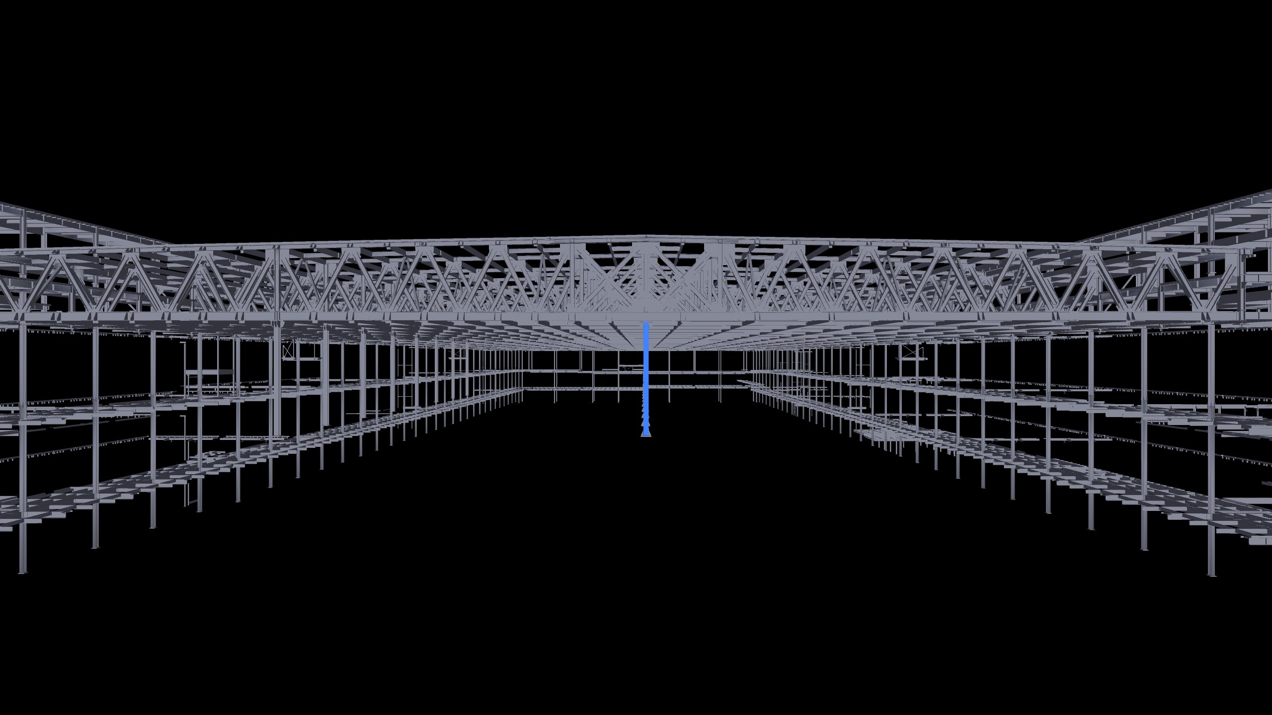 Structural steel model representing Samsung FAB Star project experience