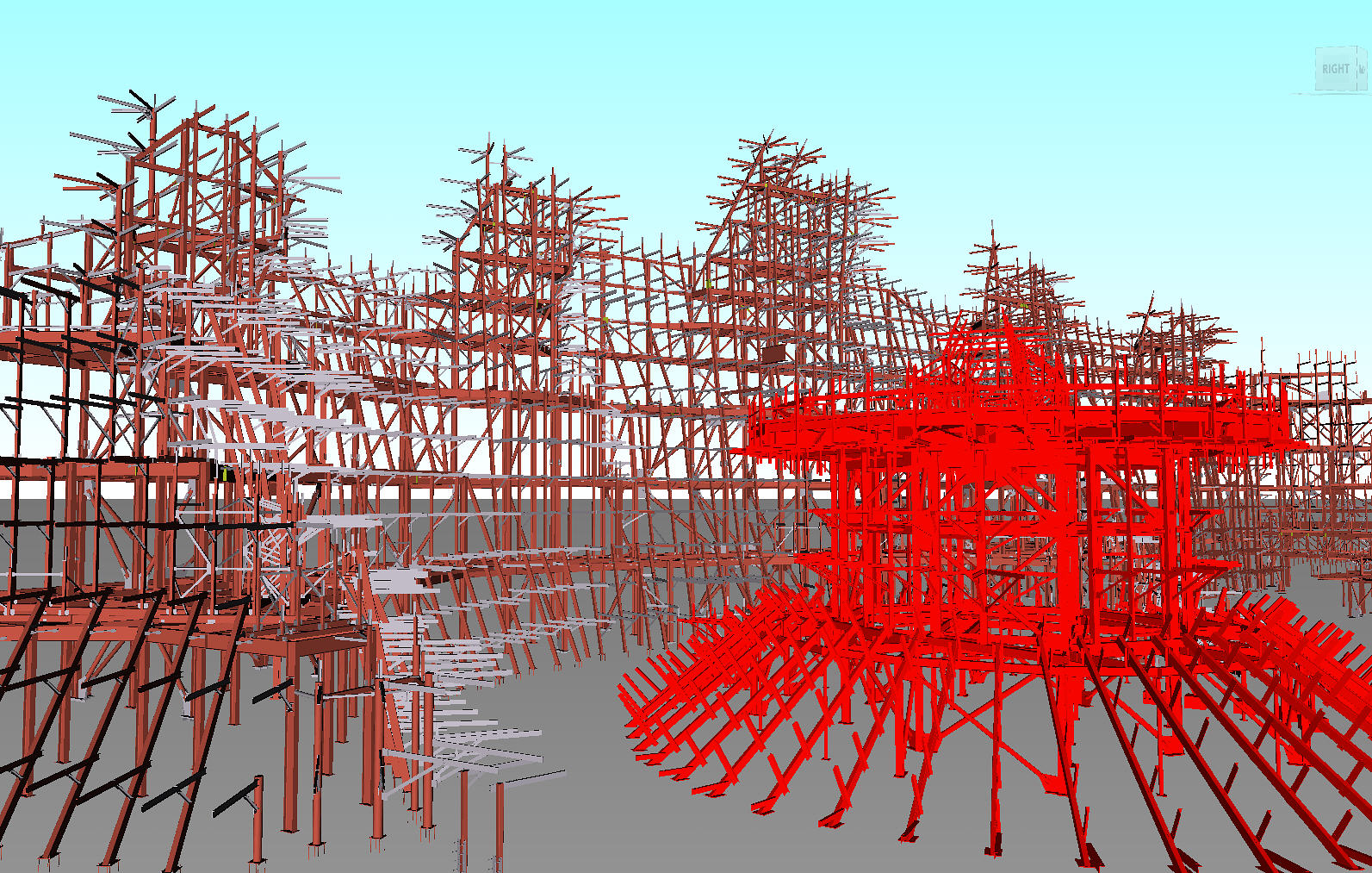 Industrial manufacturing and logistics structural steel project